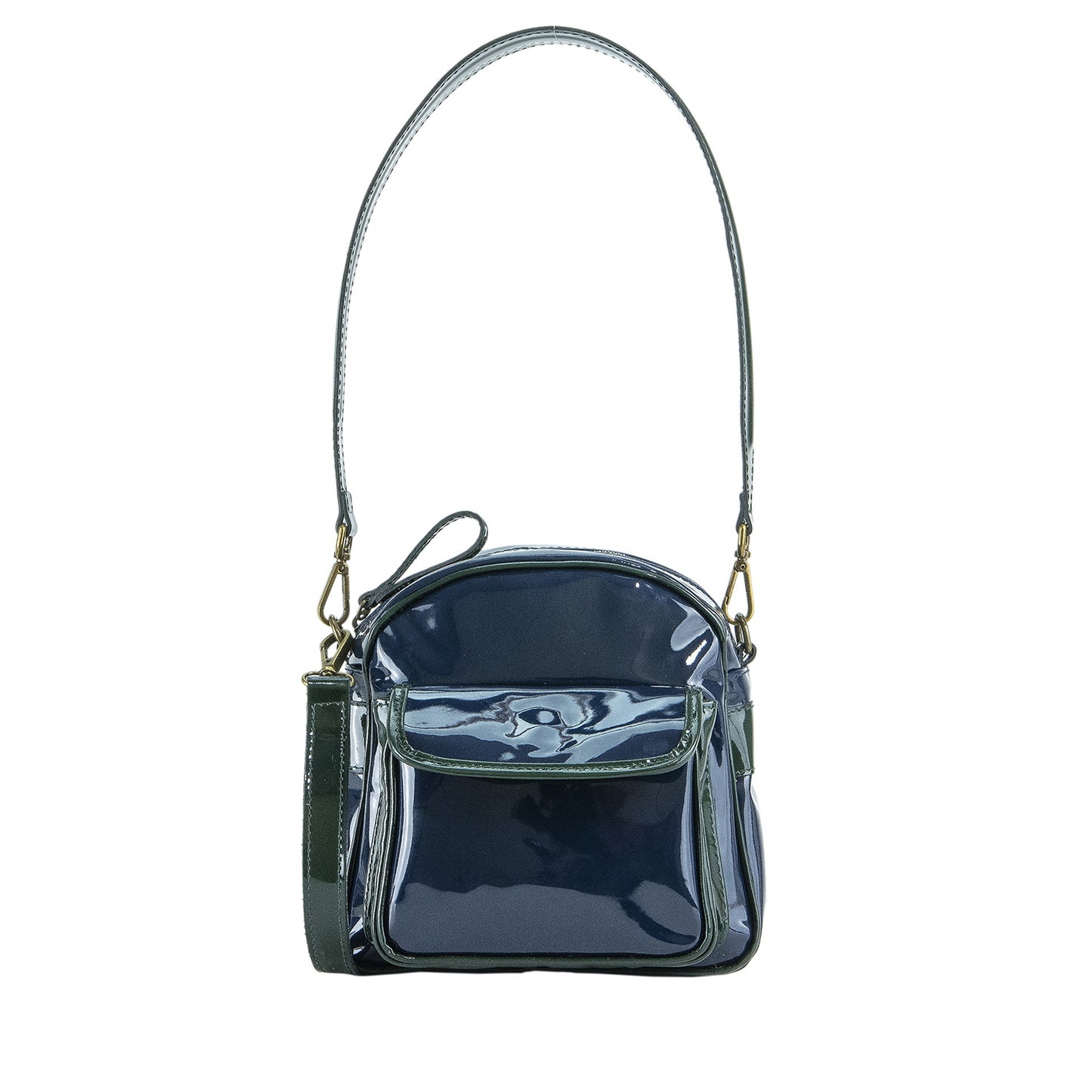 Borsa piccola in vernice blu