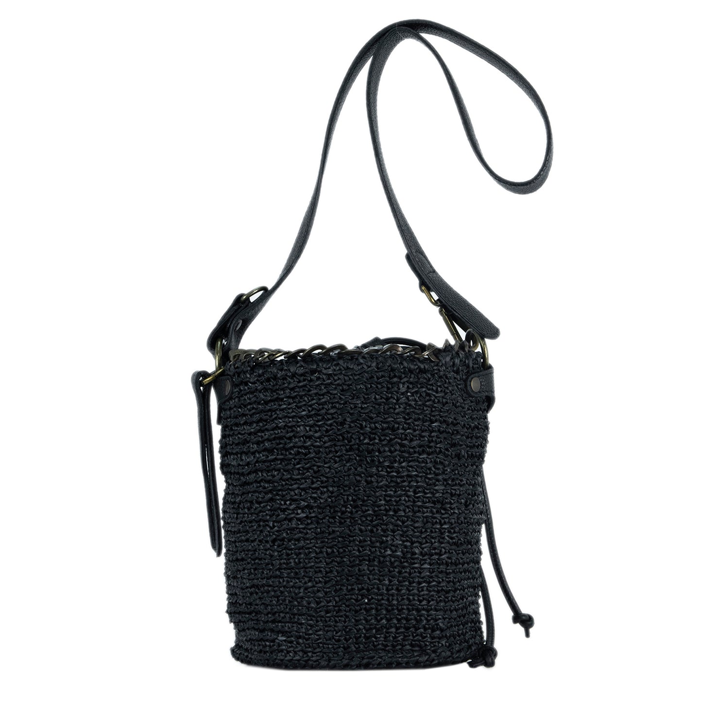 Porto Rafael black raffia