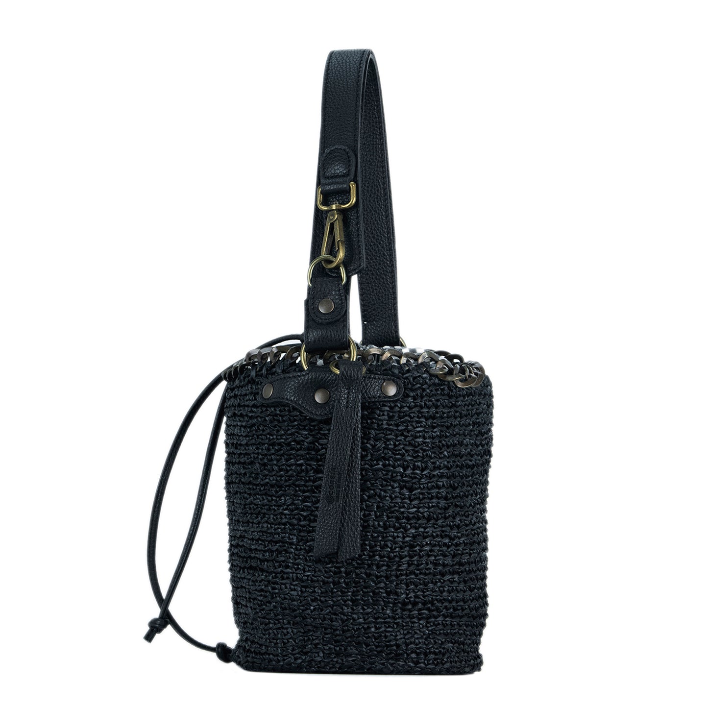 Porto Rafael black raffia