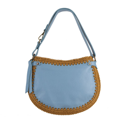 Porto Rotondo crown blue leather