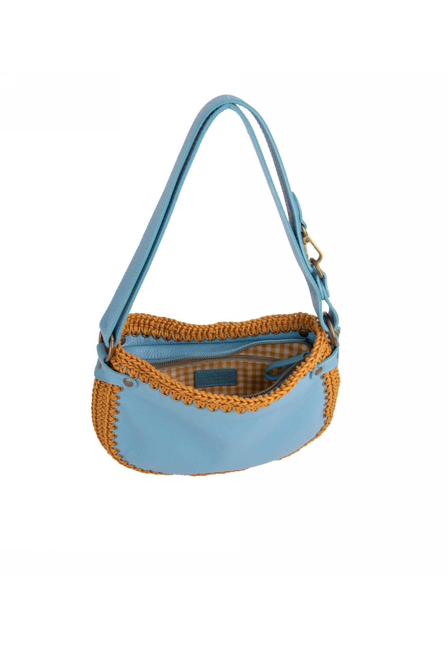 Porto Rotondo crown blue leather