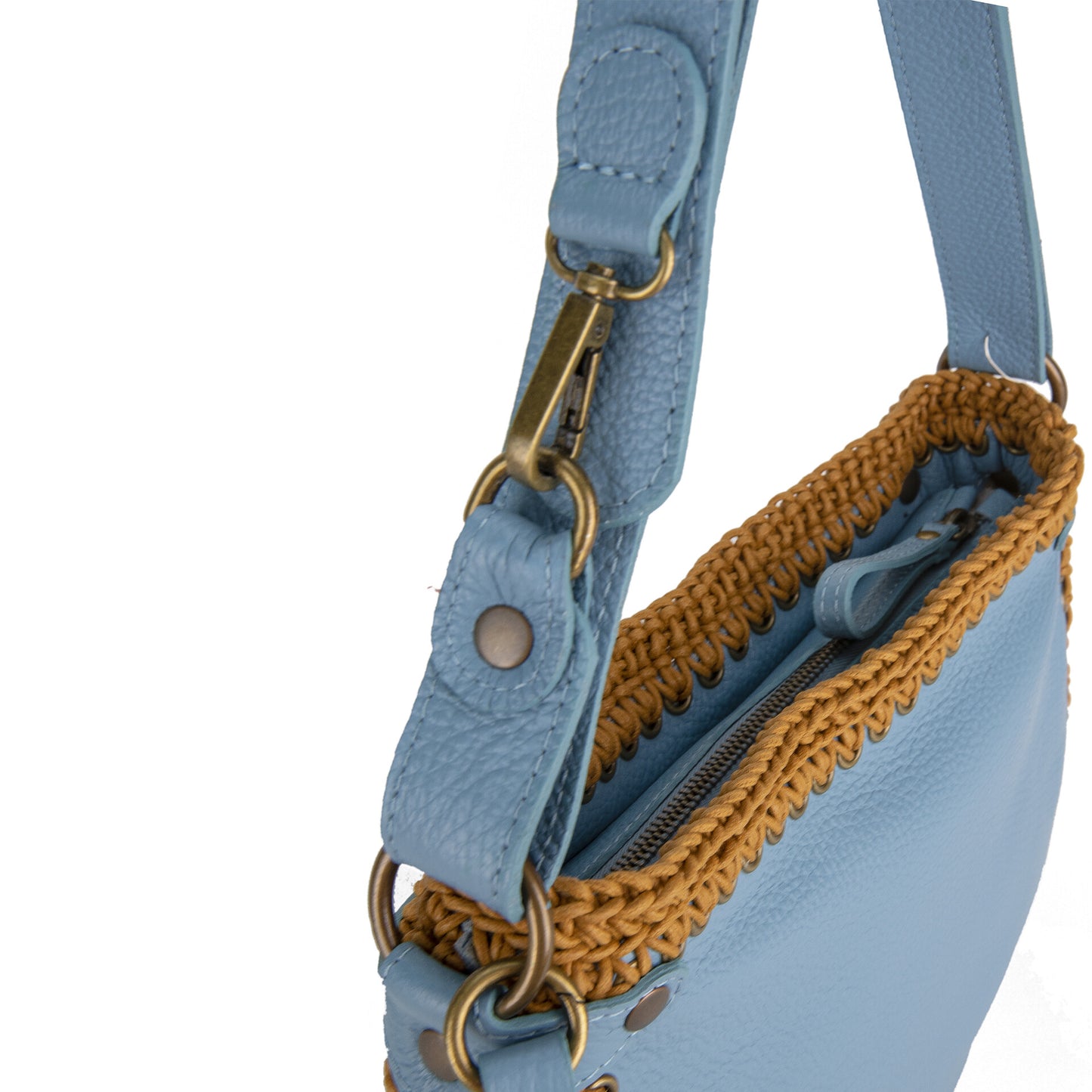 Porto Rotondo crown blue leather