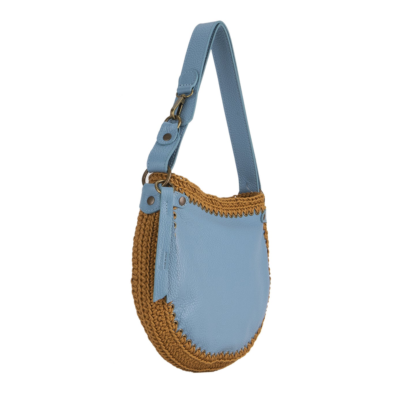 Porto Rotondo crown blue leather