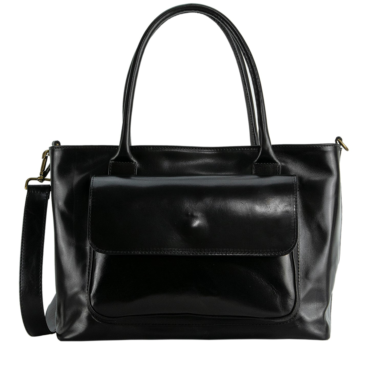 Ravenna black cowhide